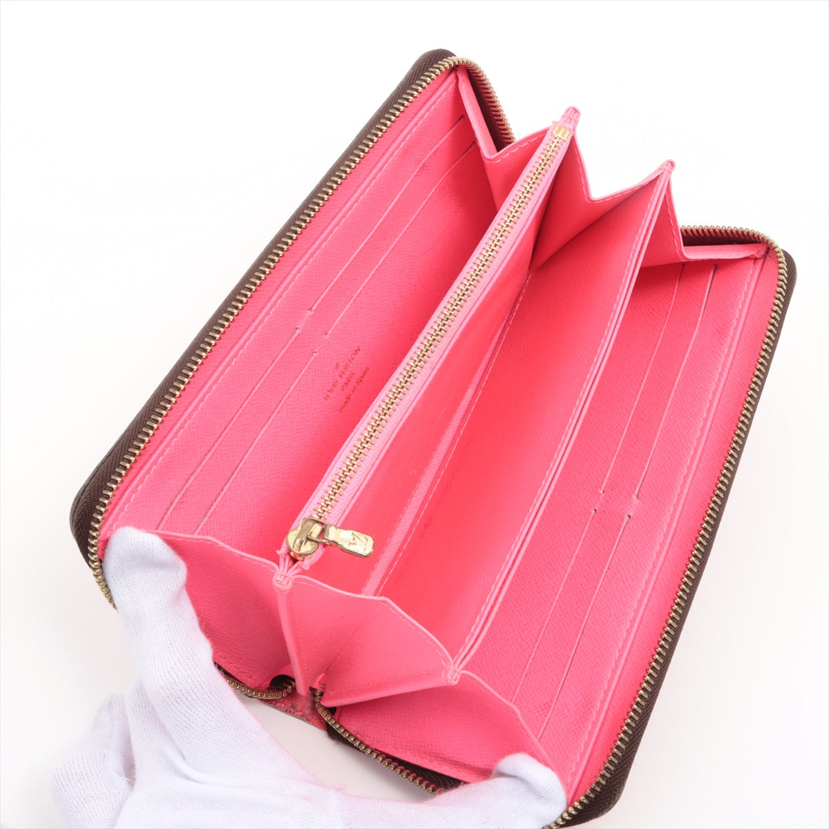 Louis Vuitton Monogram Graffiti Zippy Wallet M93710 CA0059 Fuschia pink Zip Round Wallet