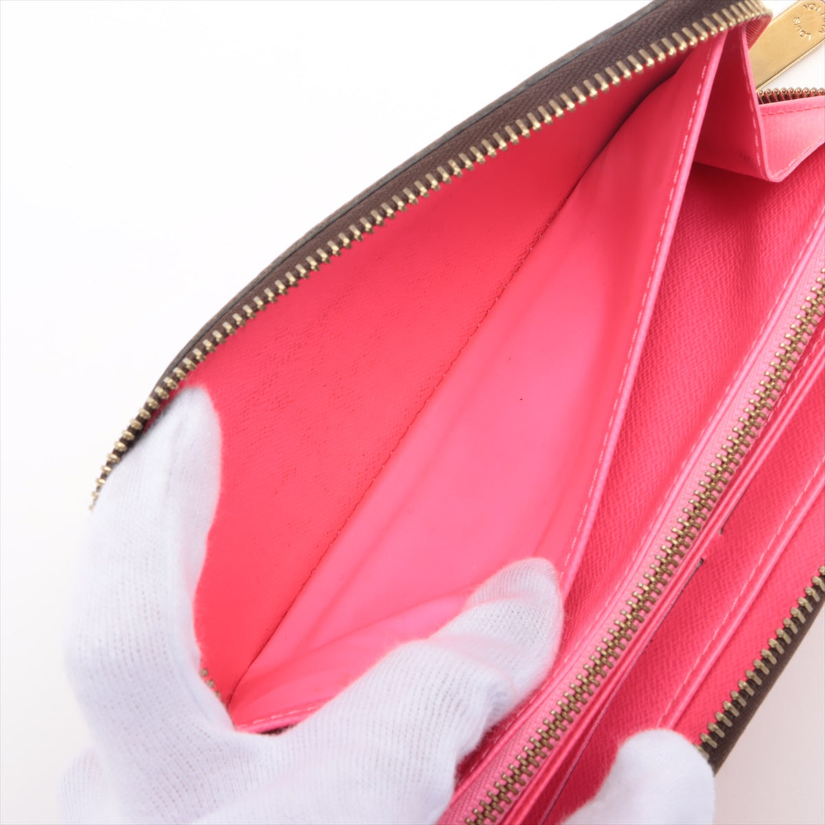Louis Vuitton Monogram Graffiti Zippy Wallet M93710 CA0059 Fuschia pink Zip Round Wallet