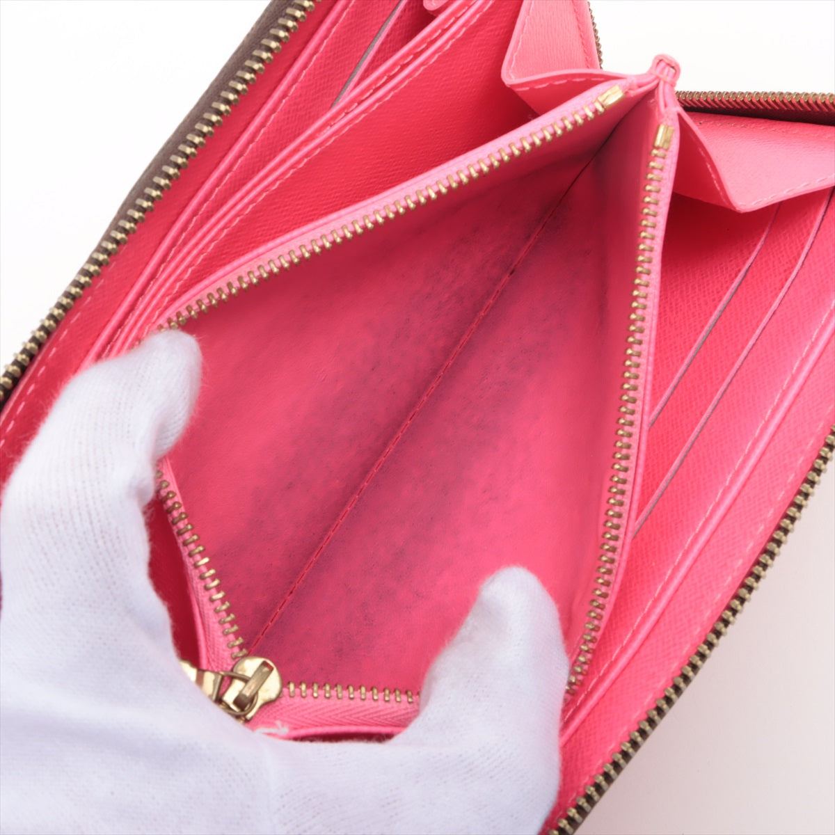 Louis Vuitton Monogram Graffiti Zippy Wallet M93710 CA0059 Fuschia pink Zip Round Wallet
