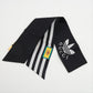 Gucci x Adidas Logo Scarf Silk Black × White Tsure tie scarf stripes