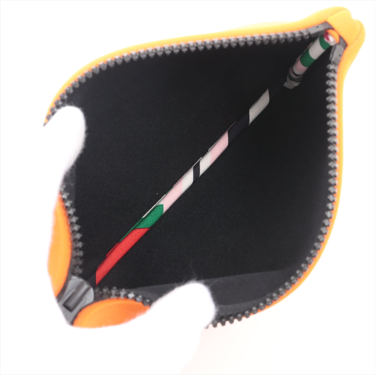 Hermès Toulouse Flat PM Neo Van Polyamide x elastane Waist Bag Orange Black Metal Fittings