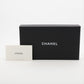 Chanel Matelasse Caviar Skin Zip Round Wallet Black Gold Metal Fittings