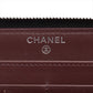 Chanel Matelasse Caviar Skin Zip Round Wallet Black Gold Metal Fittings