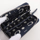 Chanel Matelasse Caviar Skin Coin Purse Navy Blue Silver Metal Fittings