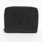 Louis Vuitton monogram empreinte Zippy Coin Purse Noir Coin purse