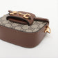 Gucci GG Supreme Horsebit 1955 PVC & leather 2 Way Shoulder Bag Super Mini