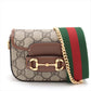 Gucci GG Supreme Horsebit 1955 PVC & leather 2 Way Shoulder Bag Super Mini