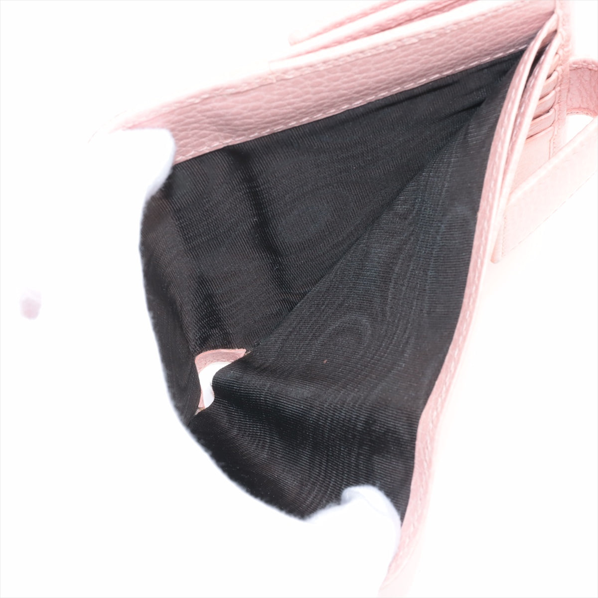 Gucci GG Marmont 456122 Leather Compact Wallet Pink