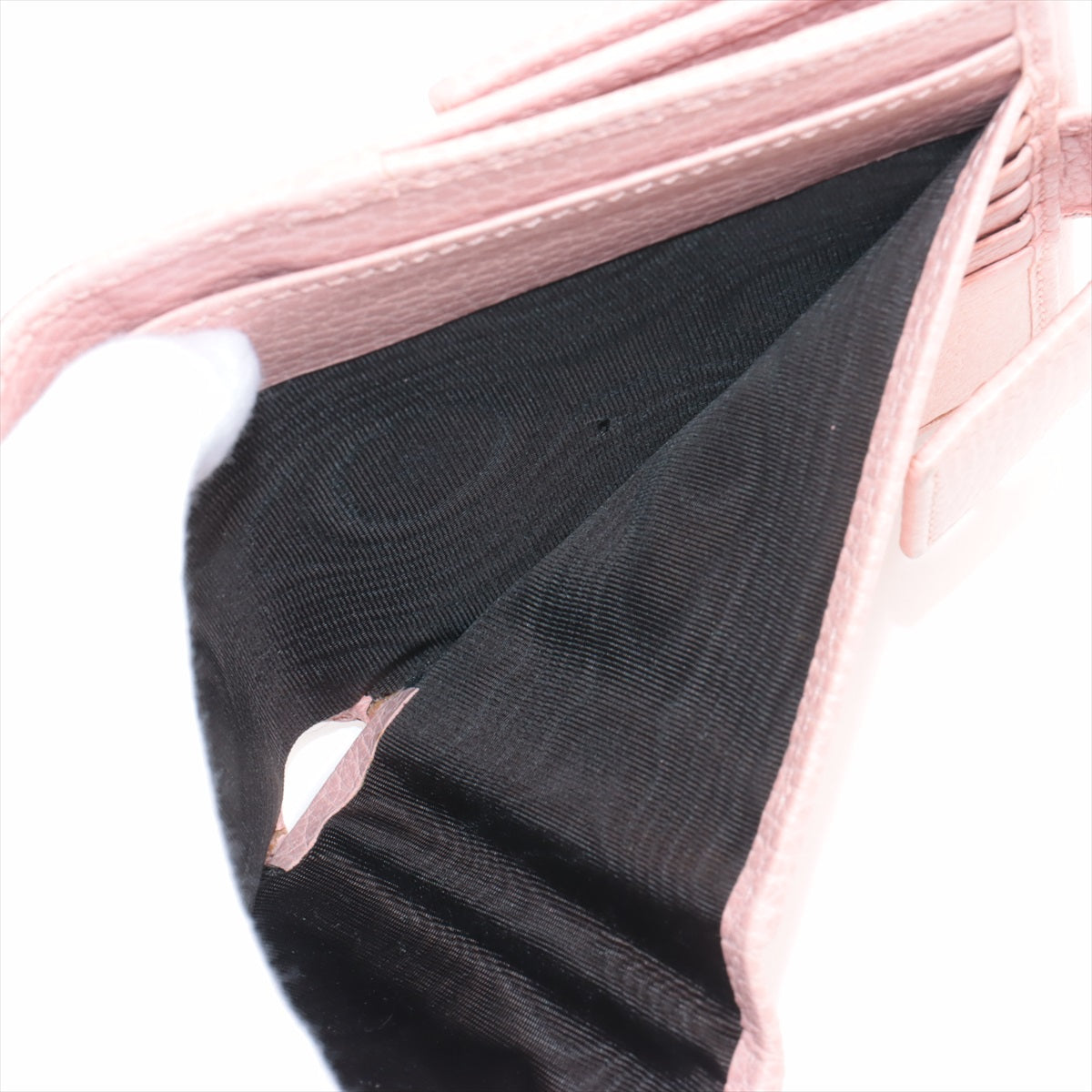 Gucci GG Marmont 456122 Leather Compact Wallet Pink