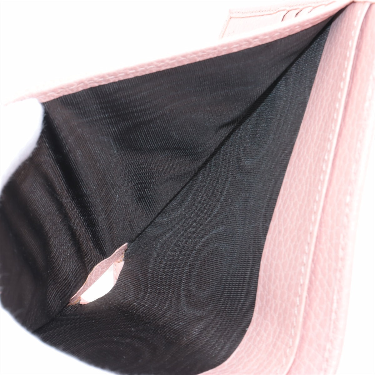 Gucci GG Marmont 456122 Leather Compact Wallet Pink