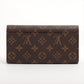 Louis Vuitton Monogram Portefeuille Sarah M60531 SP4155 Brown Wallet