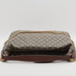 Gucci GG Supreme PVC & leather One shoulder bag Beige 477324