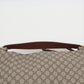 Gucci GG Supreme PVC & leather One shoulder bag Beige 477324