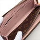Louis Vuitton Monogram Portofeuille Clemence M60742 Fuschia Zip Round Wallet