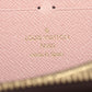 Louis Vuitton Monogram Portofeuille Clemence M60742 Fuschia Zip Round Wallet