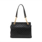 Gucci Guccissima Leather Chain Tote Bag Black 453773