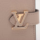 Louis Vuitton Taurillon LV vertical wallet compact M82198 Gare Compact Wallet