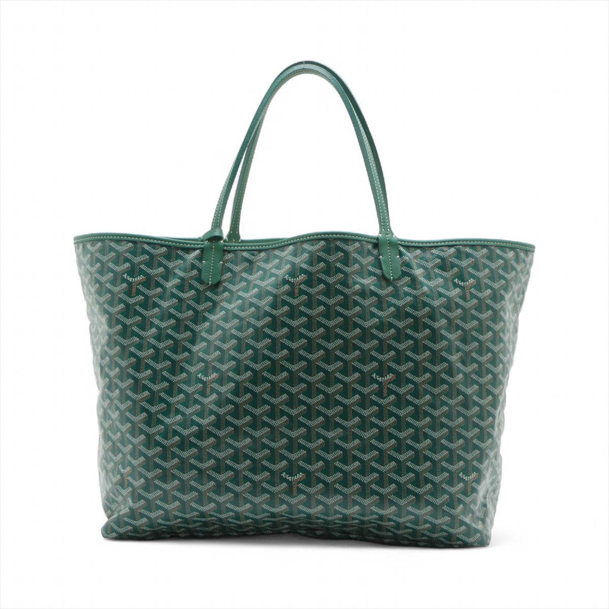 Goyard Saint Louis GM PVC & leather Tote bag Green