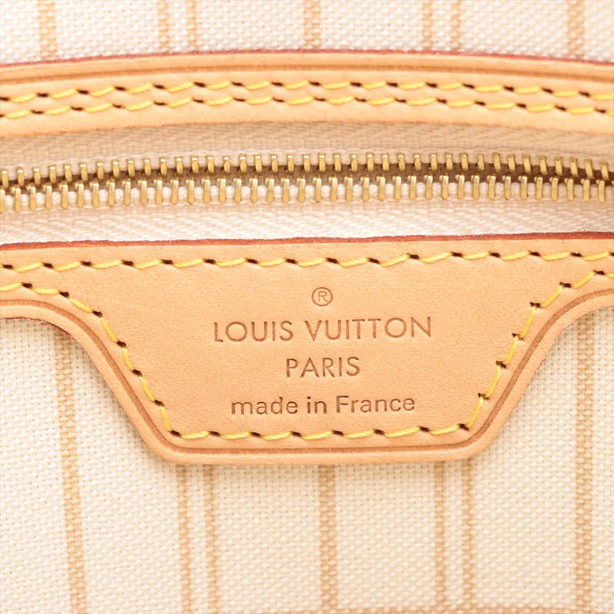 Louis Vuitton Damier Azul Neverfull MM N41361 AR1167 White