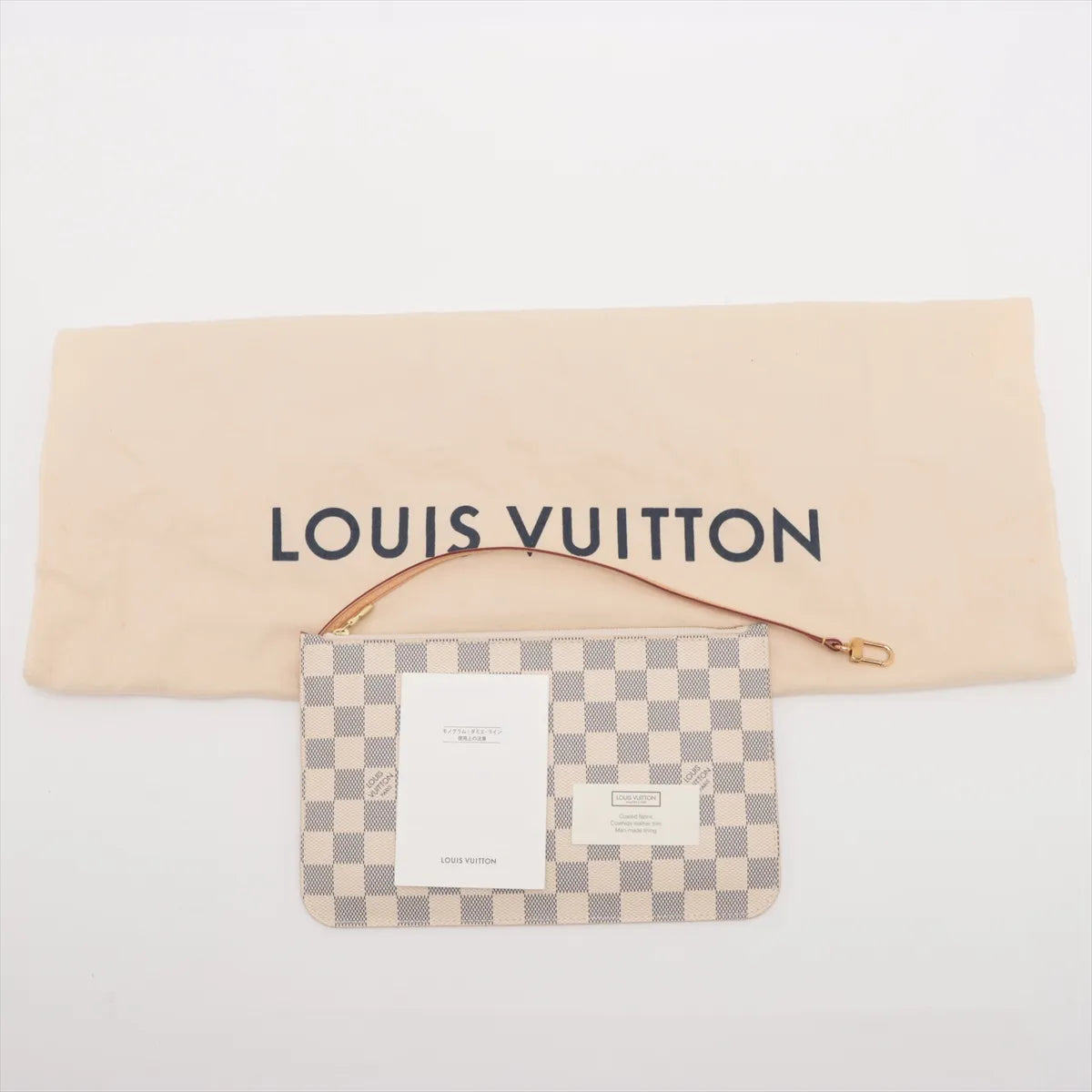 Louis Vuitton Damier Azul Neverfull MM N41361 AR1167 White