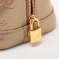 Louis Vuitton Vernis Alma PM M91751 MI3102 Beige