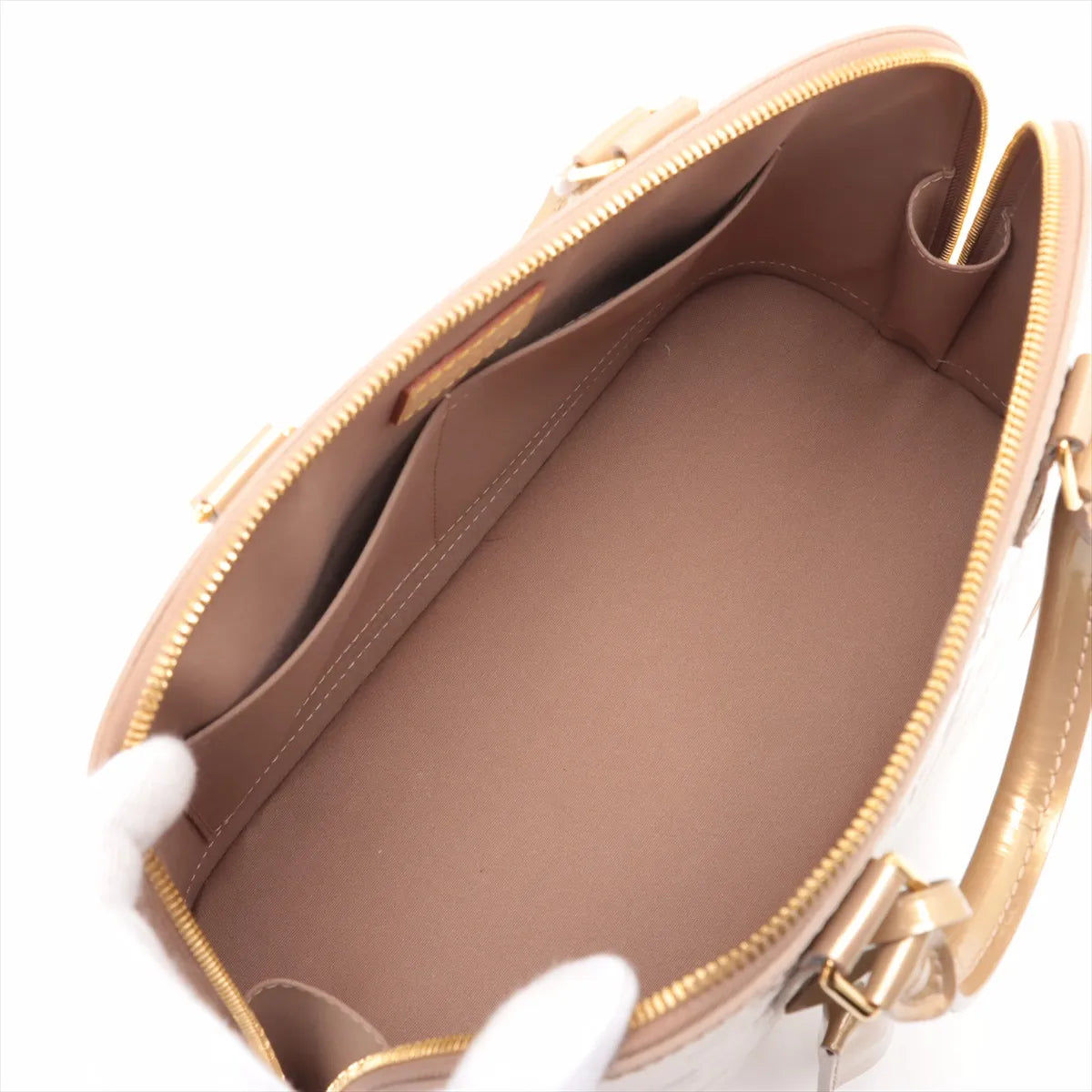 Louis Vuitton Vernis Alma PM M91751 MI3102 Beige