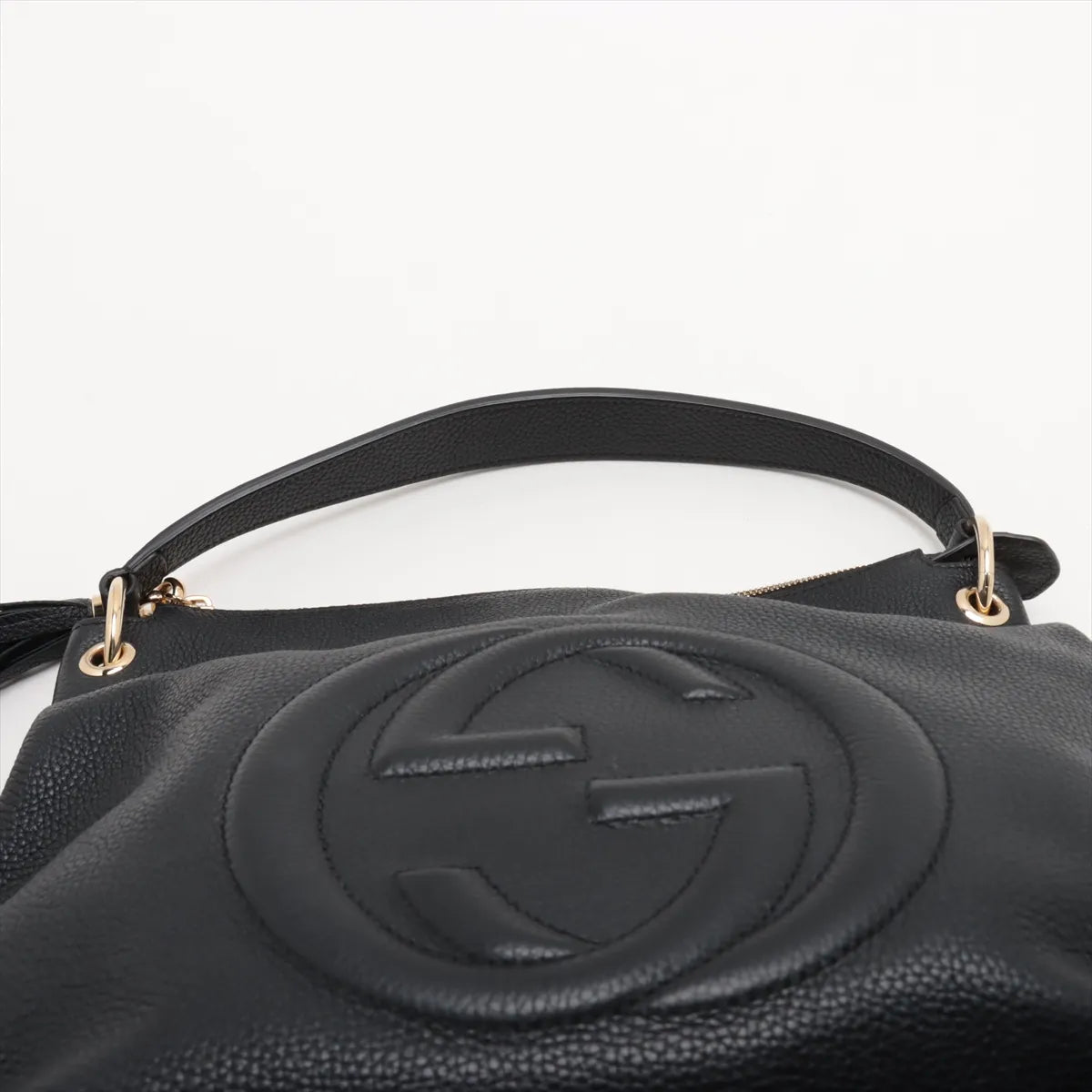 Gucci Soho Leather 2 Way Handbag Black