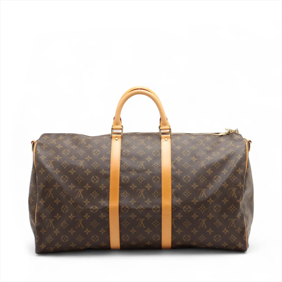 Louis Vuitton Monogram Keepall Bandrière 55 M41414 TH0918 Brown