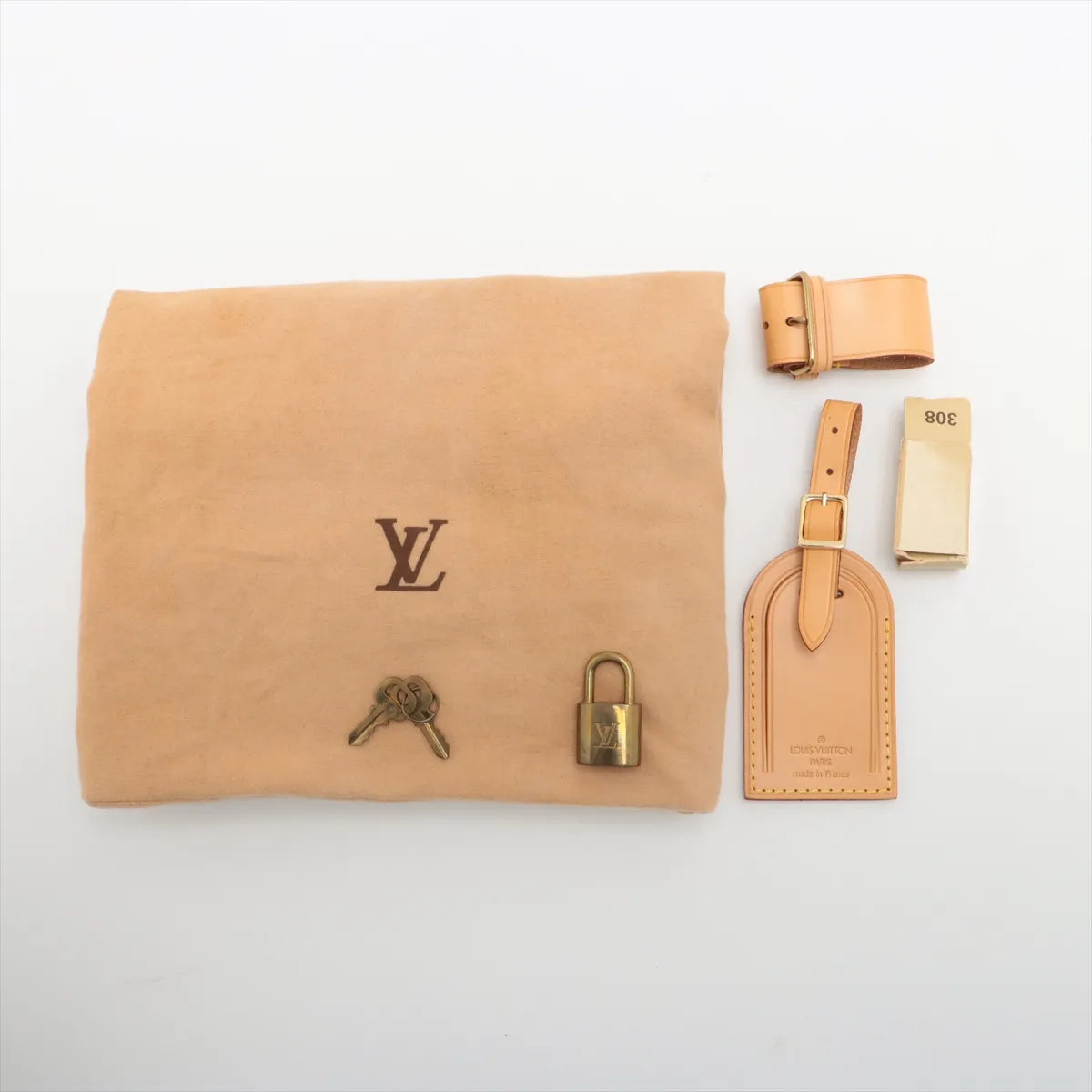 Louis Vuitton Monogram Keepall Bandrière 55 M41414 TH0918 Brown
