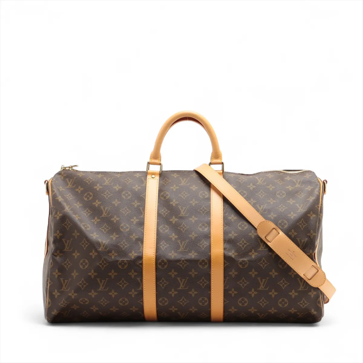 Louis Vuitton Monogram Keepall Bandrière 55 M41414 TH0918 Brown