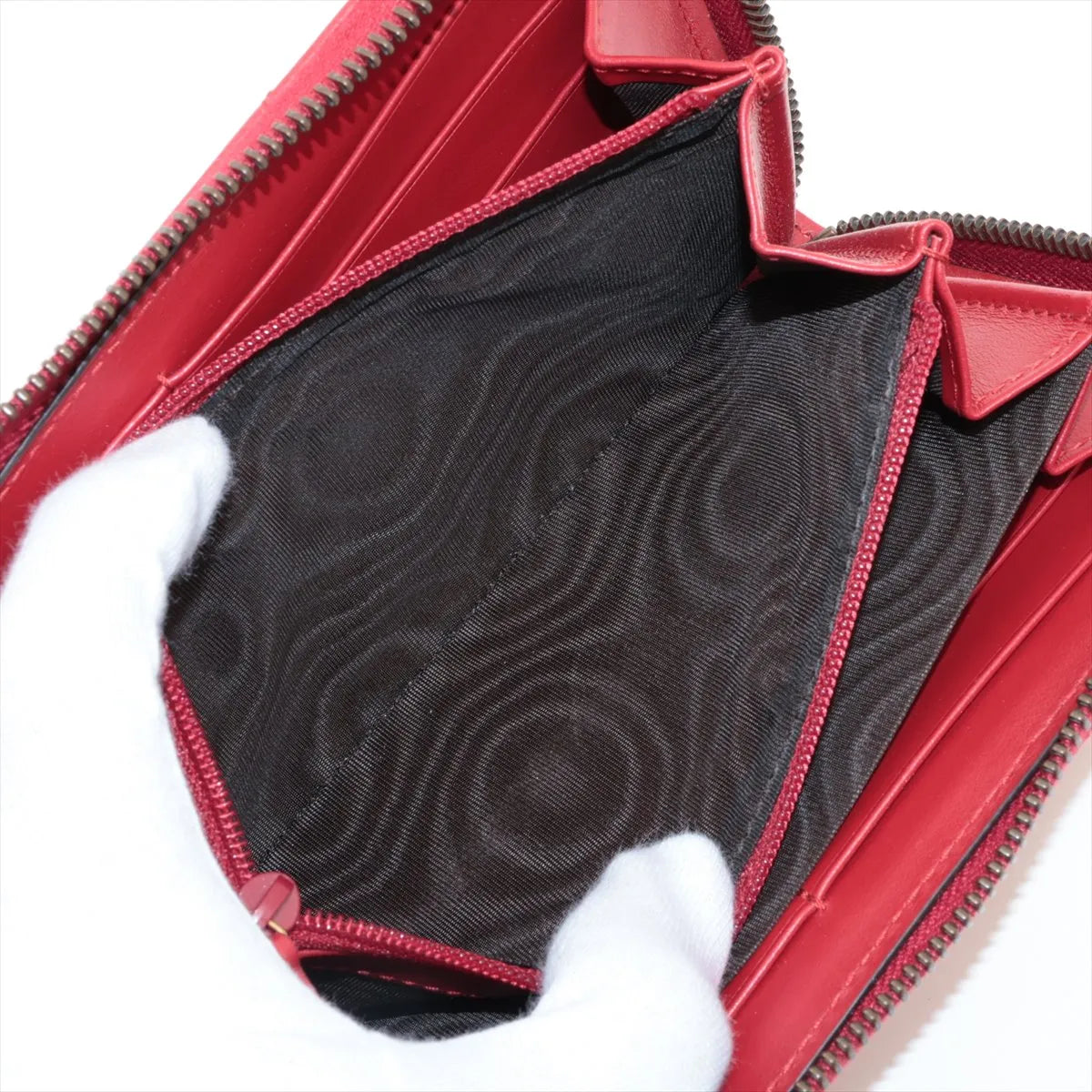 Gucci GG Marmont 443123 Leather Zip Round Wallet Red