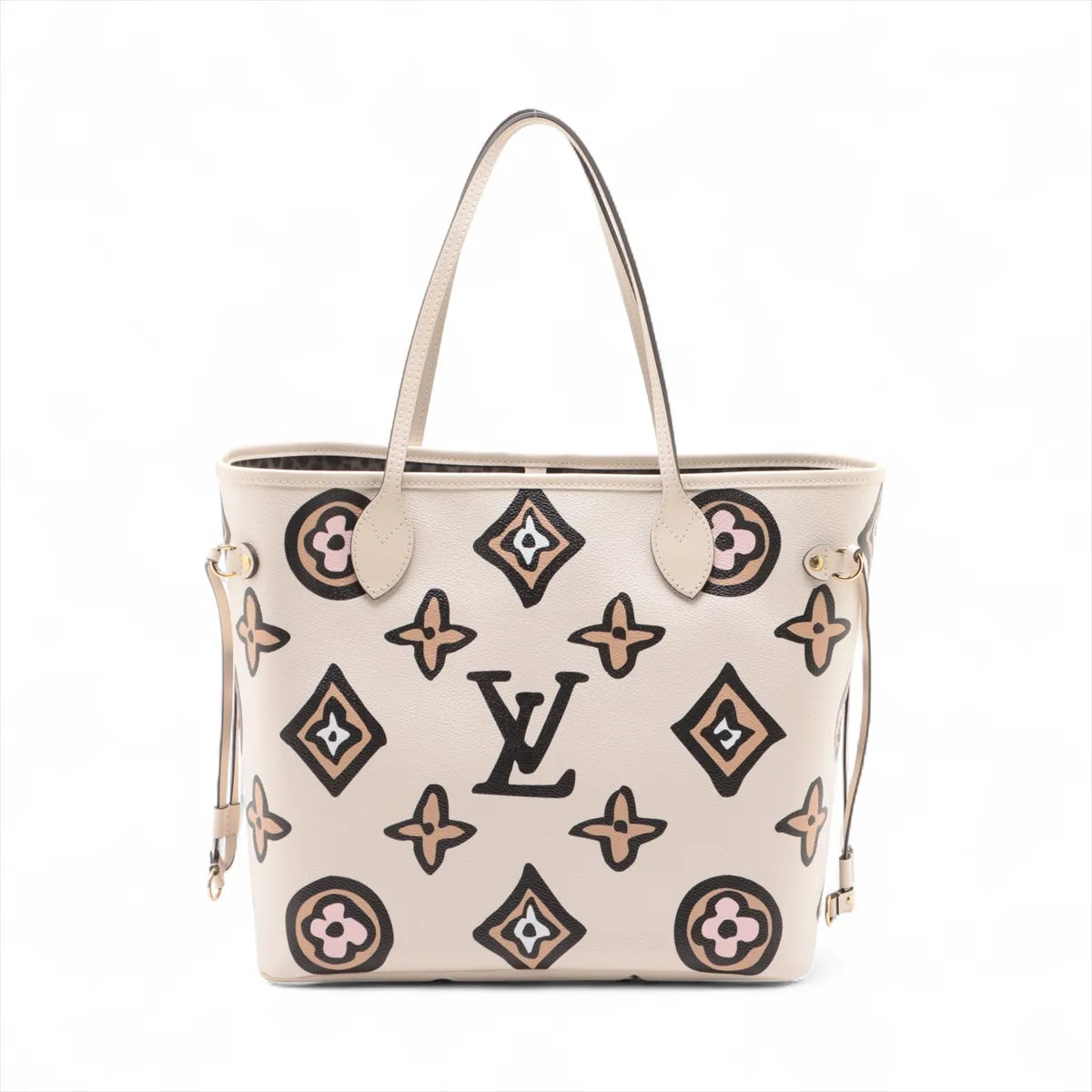 Louis Vuitton Wild At Heart Limited Edition Neverfull MM M45819 Beige