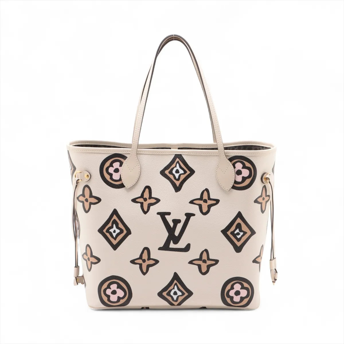Louis Vuitton Wild At Heart Limited Edition Neverfull MM M45819 Beige