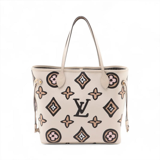 Louis Vuitton Wild At Heart Limited Edition Neverfull MM M45819 Beige