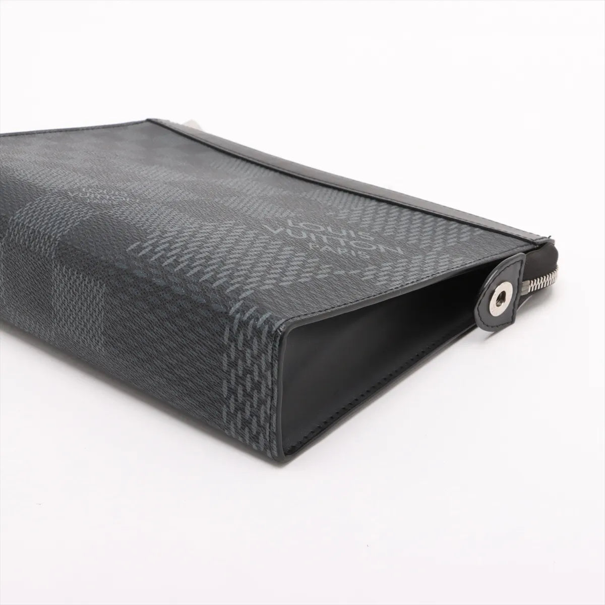 Louis Vuitton Damier Graphite 3D Pochette VOYAGE MM N60444 Black