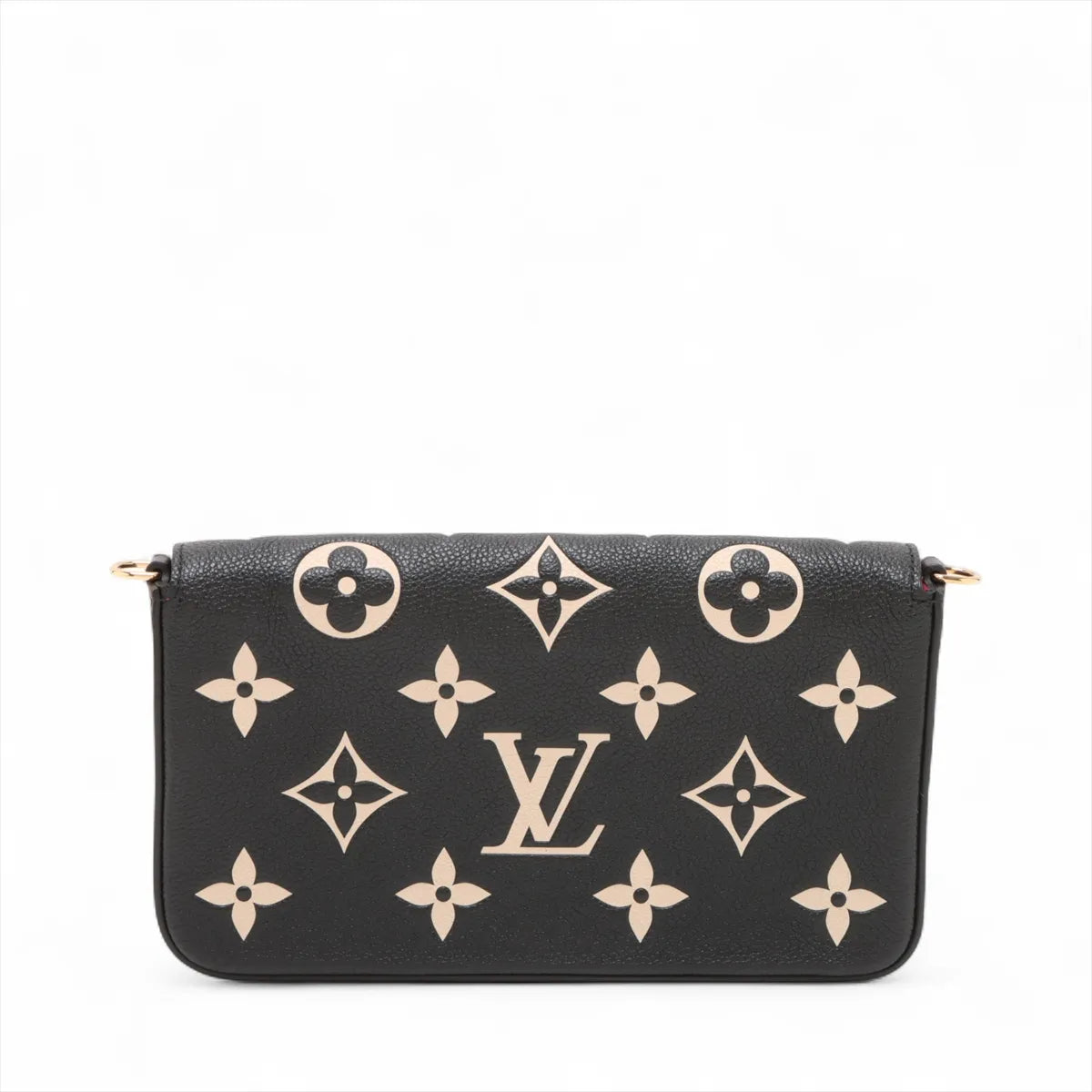Louis Vuitton monogram empreinte Pochette Félicie M80482 FH0261 Black