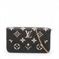Louis Vuitton monogram empreinte Pochette Félicie M80482 FH0261 Black