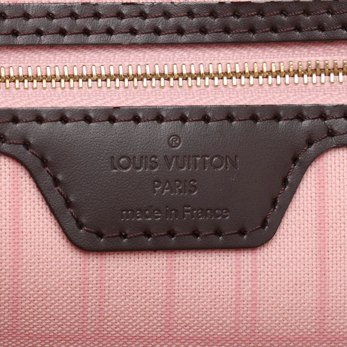 Louis Vuitton Damier Neverfull MM N41603 AR4187 brown x pink