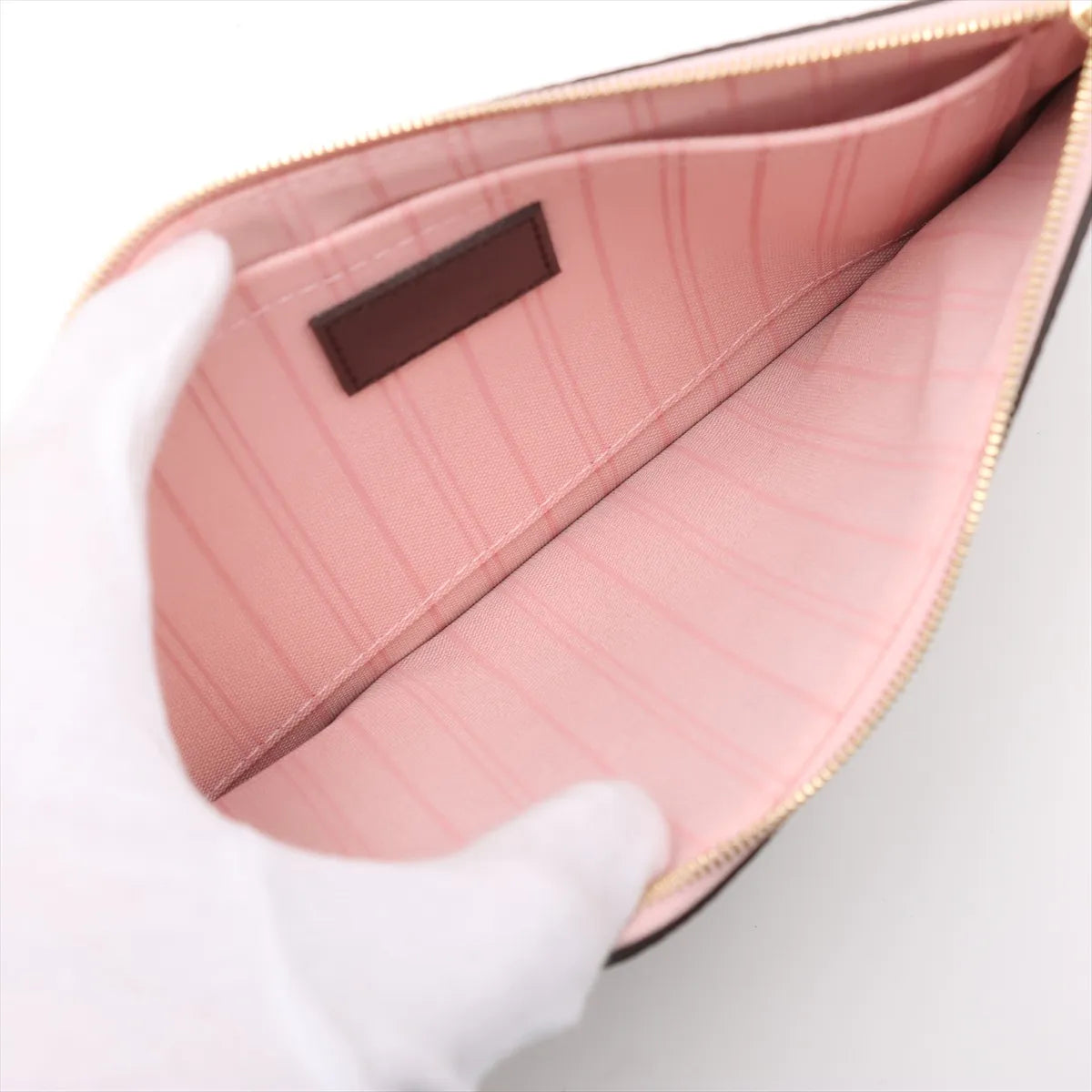 Louis Vuitton Damier Neverfull MM N41603 AR4187 brown x pink