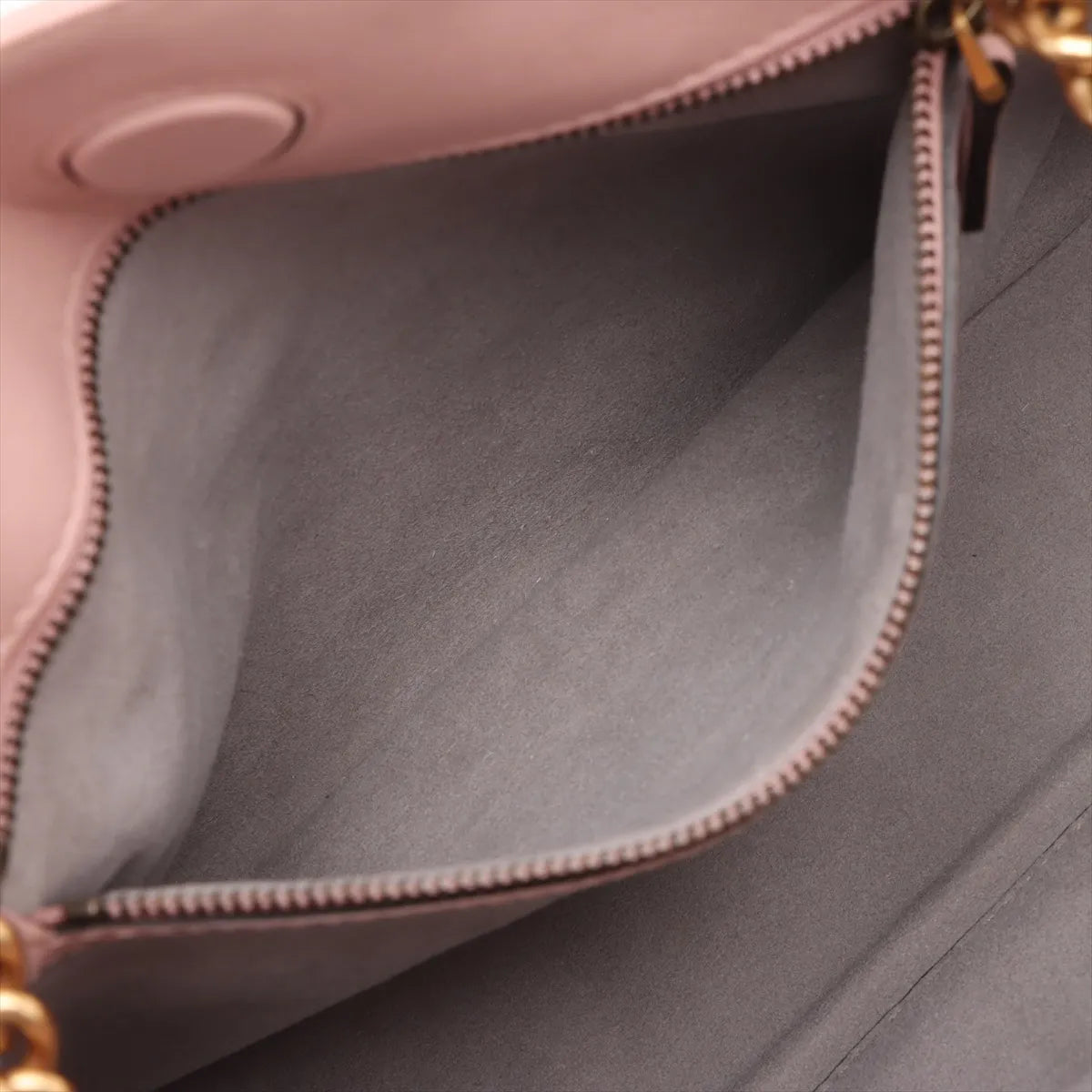 Gucci GG Marmont Leather Chain Tote Bag Pink 443501