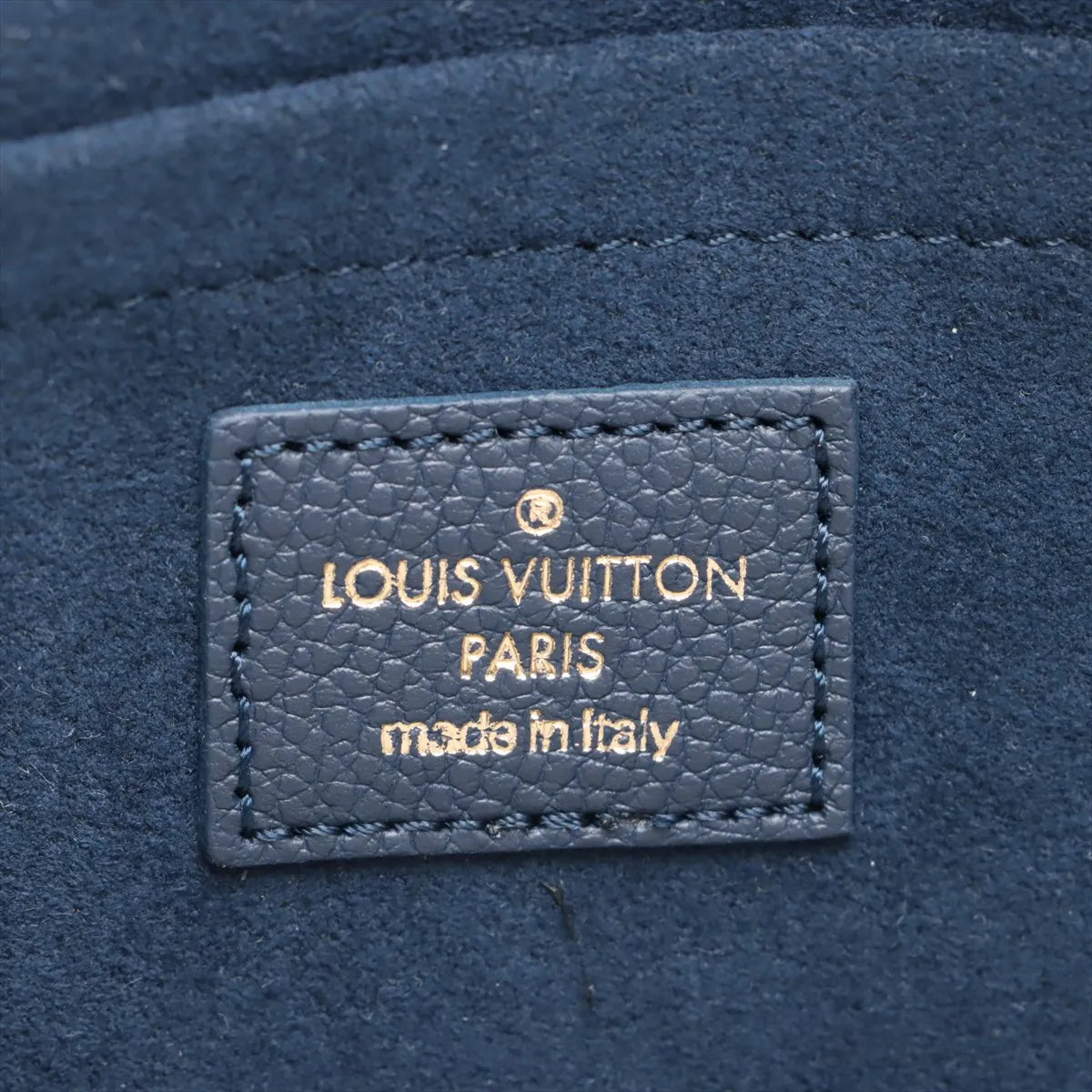 Louis Vuitton Monogram Empreinte Pochette Felicie M83589 Navy Blue