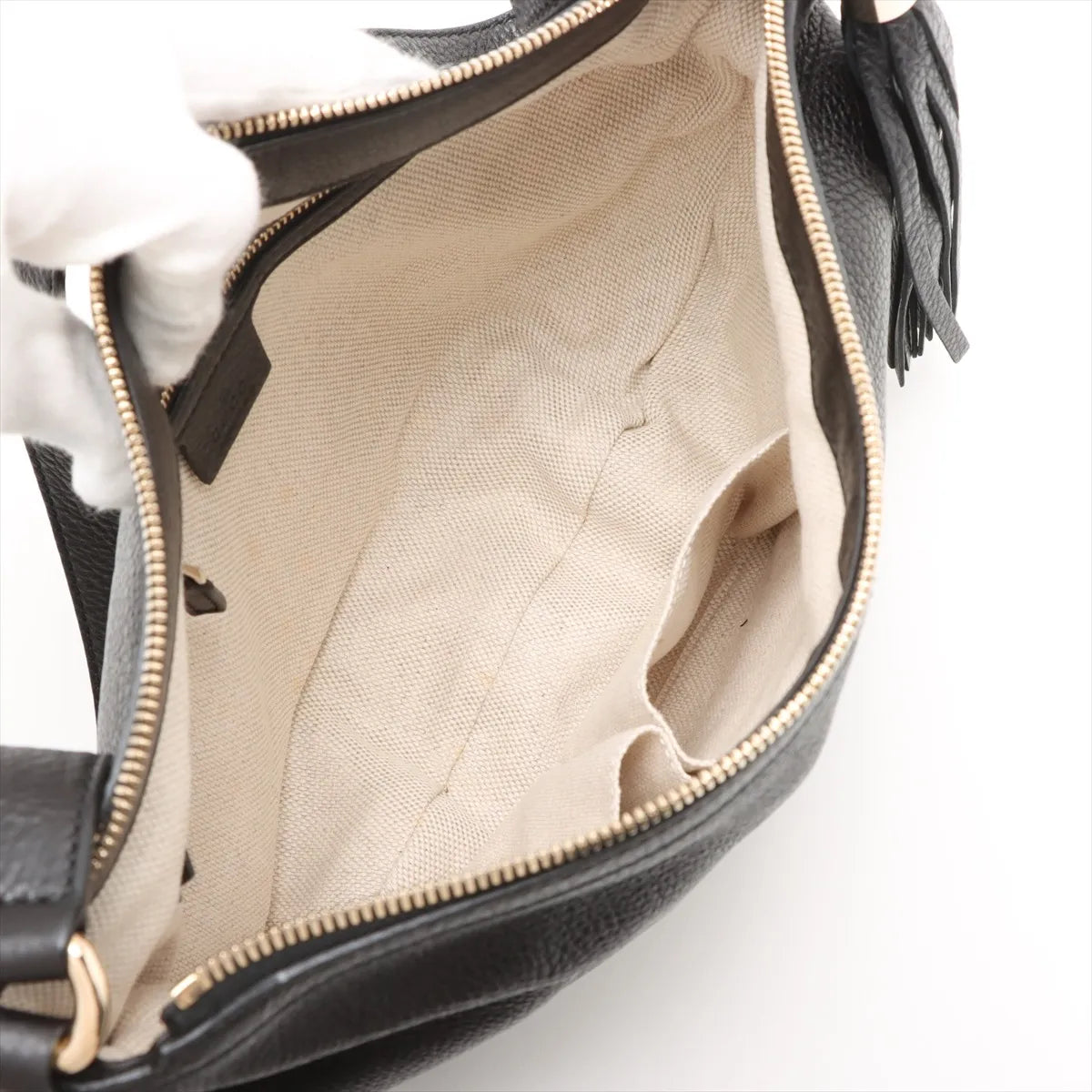 Gucci Soho Leather Shoulder bag Black 308361