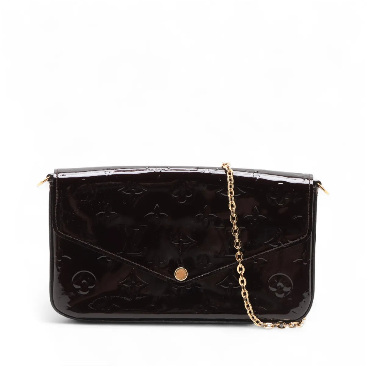 Louis Vuitton Vernis Pochette Félicie M61267 MI3146 Brown
