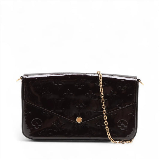 Louis Vuitton Vernis Pochette Félicie M61267 MI3146 Brown