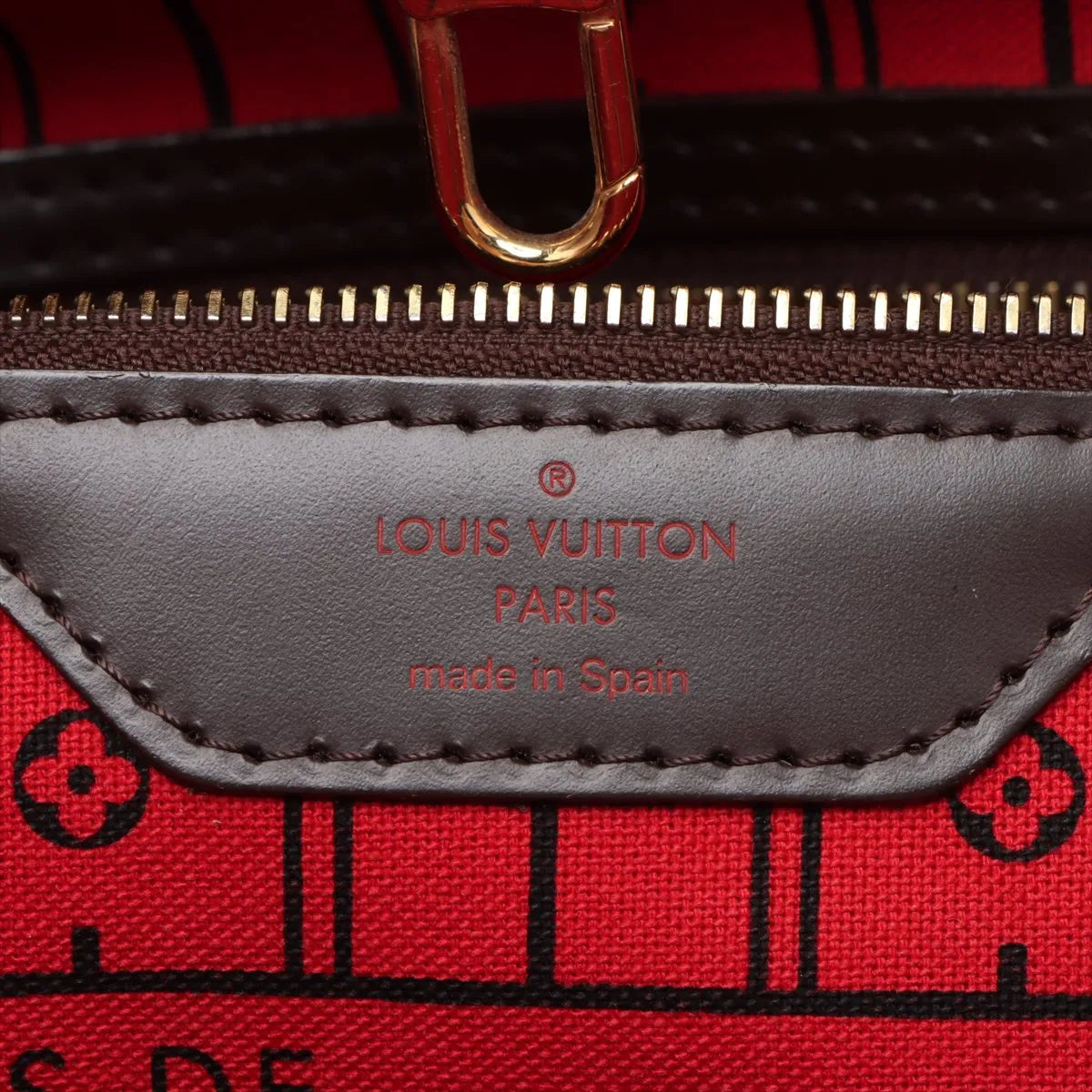 Louis Vuitton Damier Neverfull MM N51105 GI2112 Brown