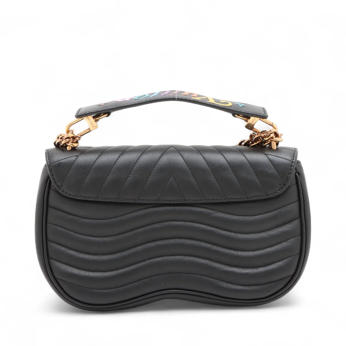 Louis Vuitton New Wave Chain Bag MM M51498 MI0159 Black