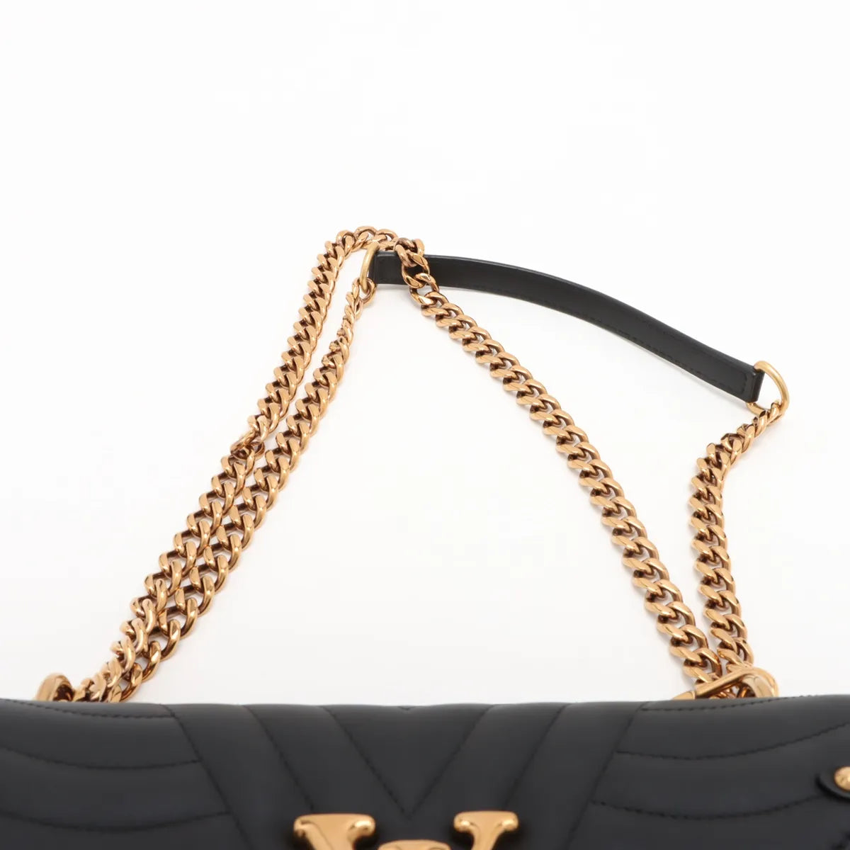 Louis Vuitton New Wave Chain Bag MM M51498 MI0159 Black