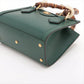 Gucci Bamboo Diana Leather 2 Way Handbag Green 702732