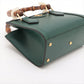 Gucci Bamboo Diana Leather 2 Way Handbag Green 702732