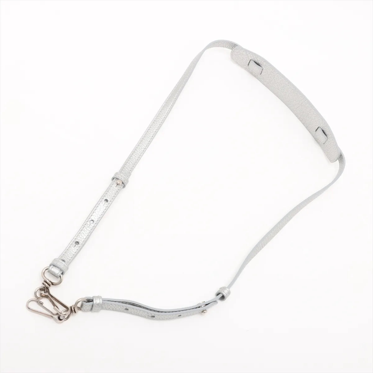 Balenciaga Mini Neo Classic City Leather 2 Way Handbag Silver 638524